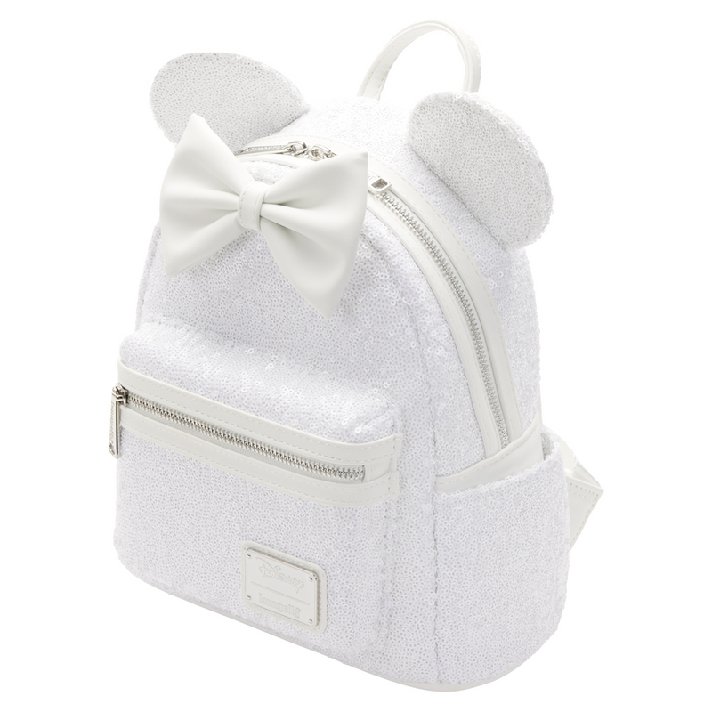 Loungefly: Disney - Minnie Sequin Wedding Mini Backpack