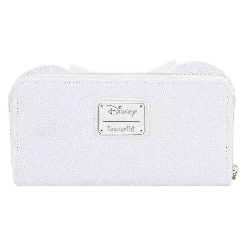 Loungefly: Disney - Minnie Sequin Wedding Zip Around Wallet