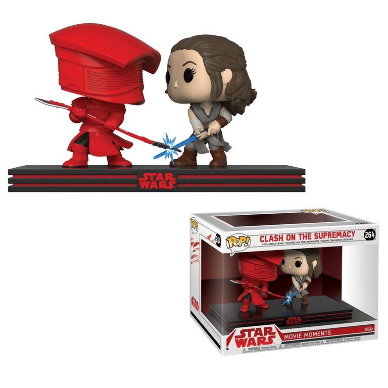 FU32557 Funko POP! Movie Moment: Star Wars: Clash on the Supremacy - Rey vs Praetorian Guard Vinyl Figure #264