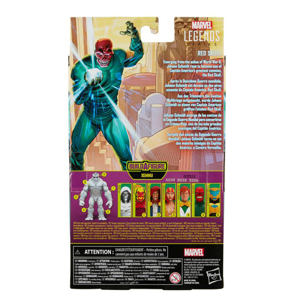 Super Villians Marvel Legends - Red Skull 6-Inch Action Figure (Xemnu Build-A-Figure)