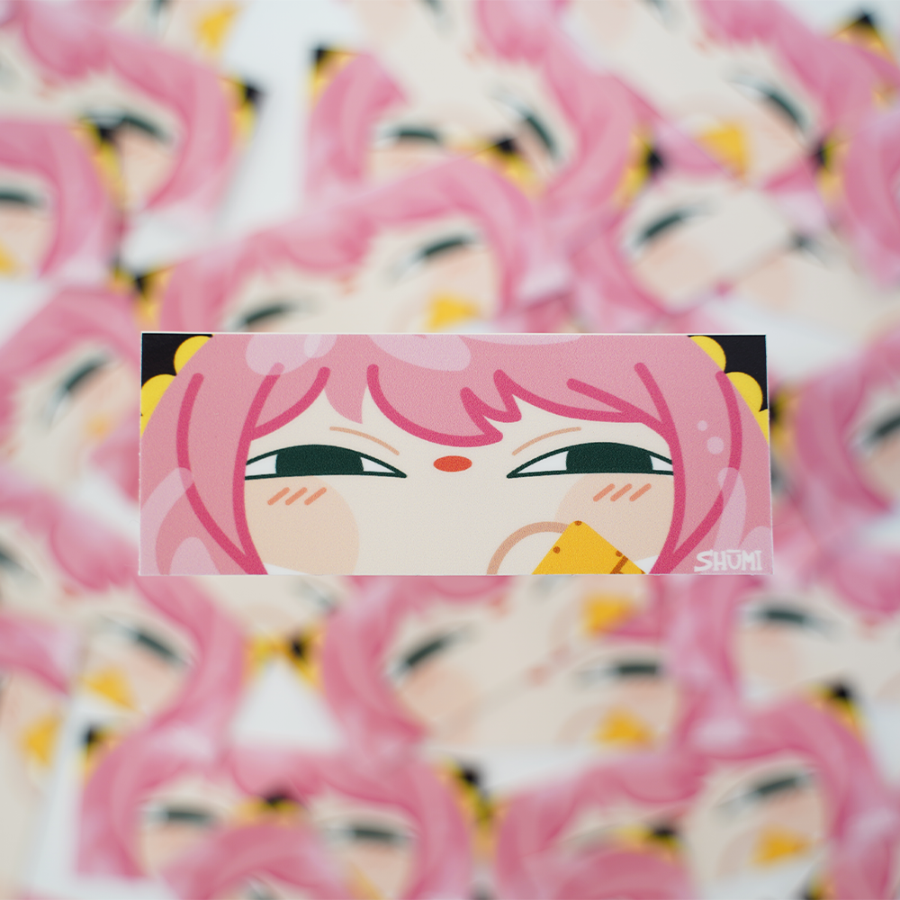 Shumi Mascot: Spy x Family - Anya (Smug Face) Slap Sticker (Small)