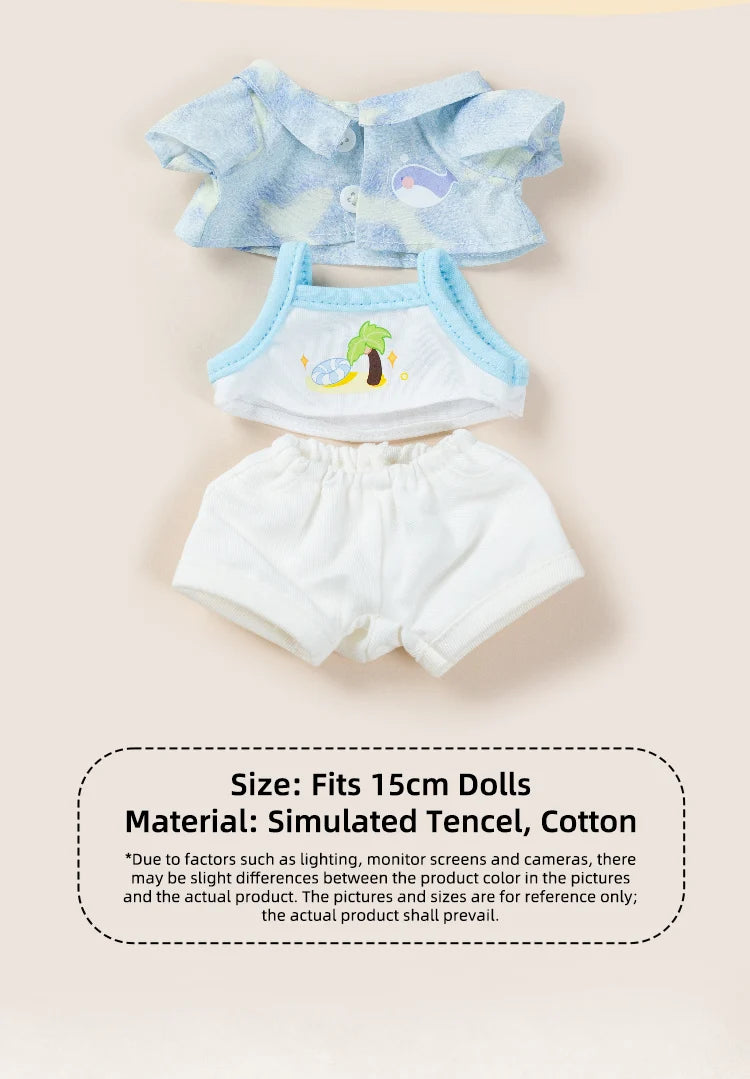 HereToy: WAKUKU  Summer Beach 3-Piece Set – Doll Outfit