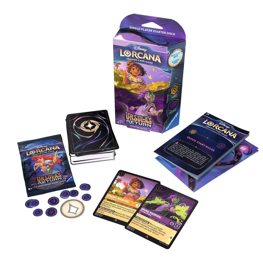 Disney Lorcana: Ursula's Return TCG Starter Deck Amber & Amethyst Disney Lorcana: Ursula's Return TCG Starter Deck Amber & Amethyst