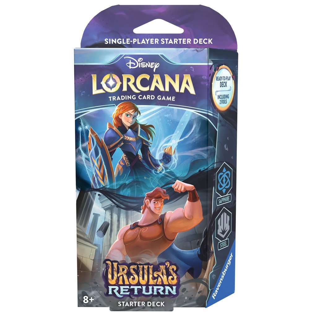 Disney Lorcana TCG: Ursula's Return Sapphire & Steel Starter Deck Disney Lorcana TCG: Ursula's Return Sapphire & Steel Starter Deck