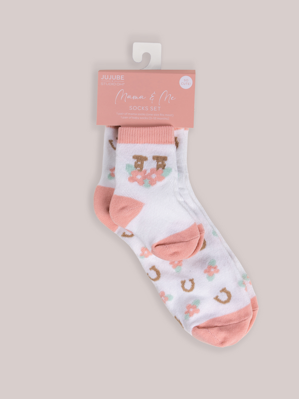 Mama & Me Matching Socks Set -  Bloomin' Boot