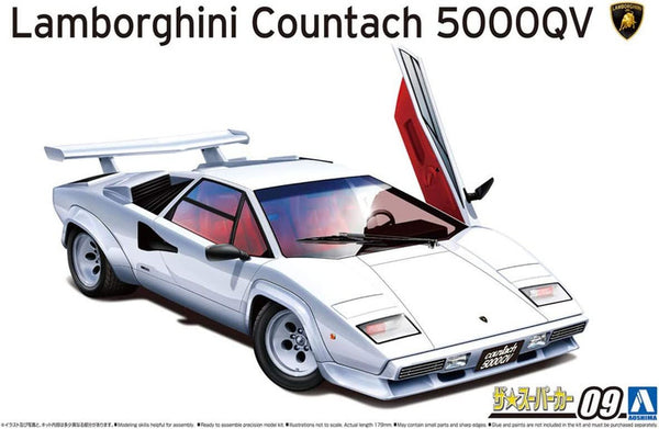 Aoshima: Initial D - 85' Lamborghini Countach 5000QV 1/32 Scale Model Kit #9