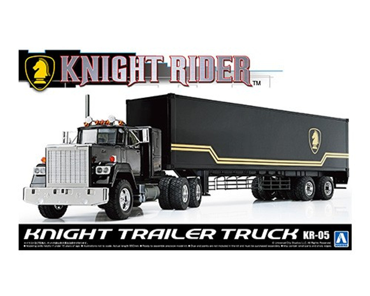 Aoshima: 1/28 KNIGHT TRAILER TRUCK Scale Model Kit #KR-05