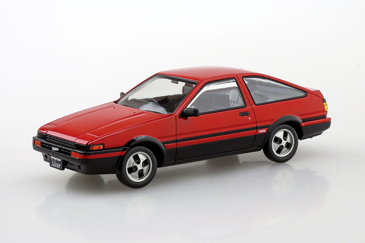 Aoshima: 1/32 The Snap Kit Toyota Sprinter Trueno (High-Flash Two Tone) 1/32 Scale Model Kit #16-B