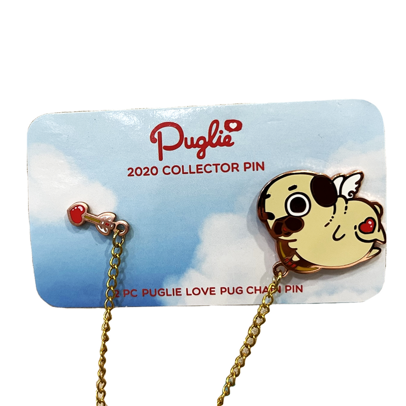 Good Smile Company: Puglie - 2 PC Puglie Love Pug Chain 2020 Collector Pin