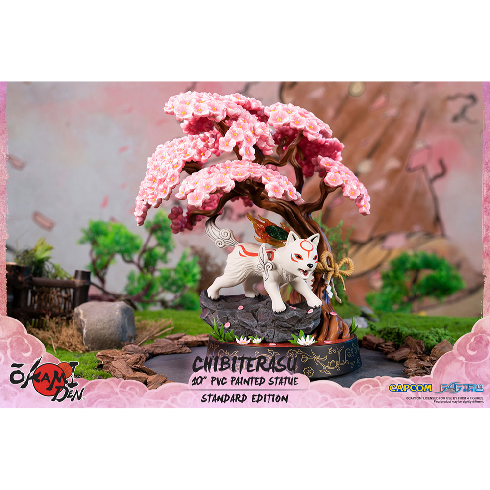 First 4 Figures: Okamiden - Chibiterasu 10-Inch PVC Statue (Standard Edition)