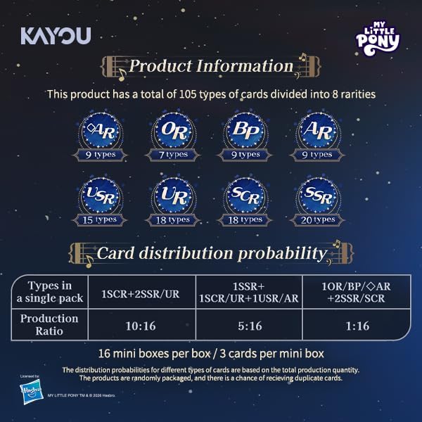 Kayou TCG: My Little Pony - Friendship Eternal Cards (Star Edition)