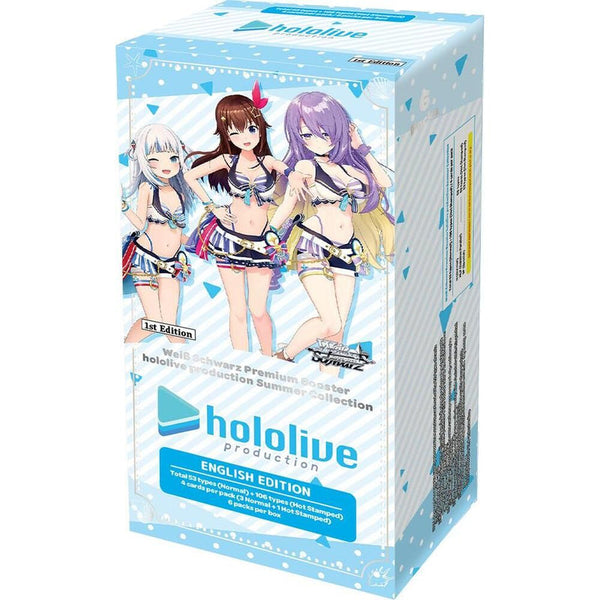 hololive english booster box Weiss Schwarz: Hololive Production Summer Collection 1st Edition Premi
