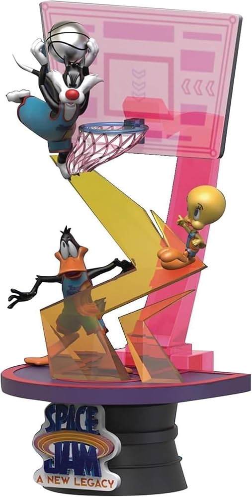 Beast Kingdom: Space Jam: A New Legacy Diorama Stage 071 - Sylvester & Tweety & Daffy Duck Statue