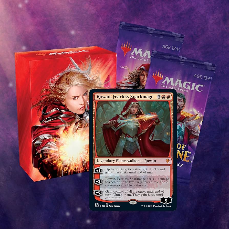 Magic The Gathering: Throne of Eldraine - Rowan, Fearless Sparkmage Planeswalker Deck