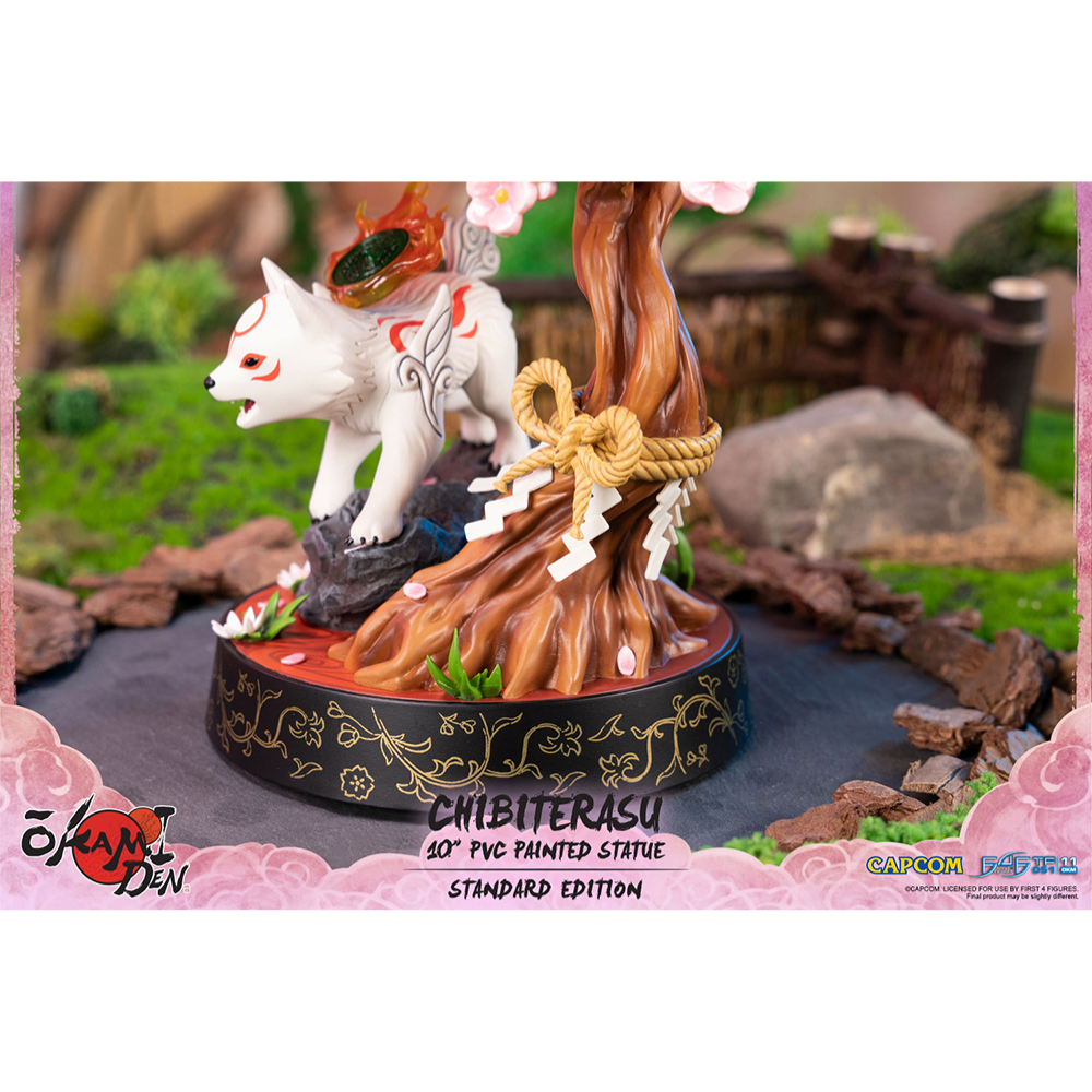 First 4 Figures: Okamiden - Chibiterasu 10-Inch PVC Statue (Standard Edition)