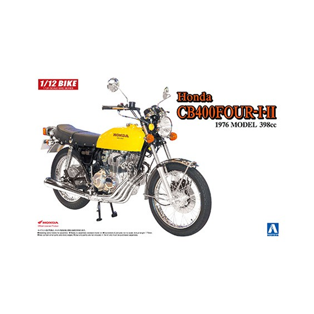 Aoshima: 1/12 Honda CB400Four I/II (398CC) Scale Model Kit #30