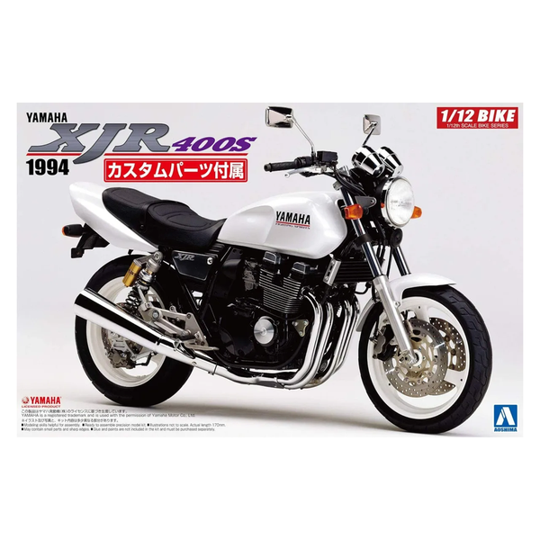 Aoshima: 1/12 Yamaha XJR400S with Custom Part Scale Model Kit #54