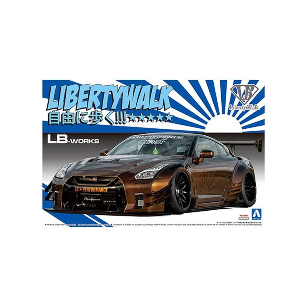 Aoshima: 1/24 LB-WORKS R35 GT-R type 2 Ver. 1 Scale Model Kit #12