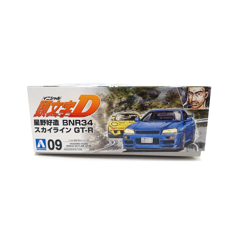 Aoshima: 1/24 Initial D - Hoshino Kozo BNR34 Skyline GT-R Scale Model Kit #9