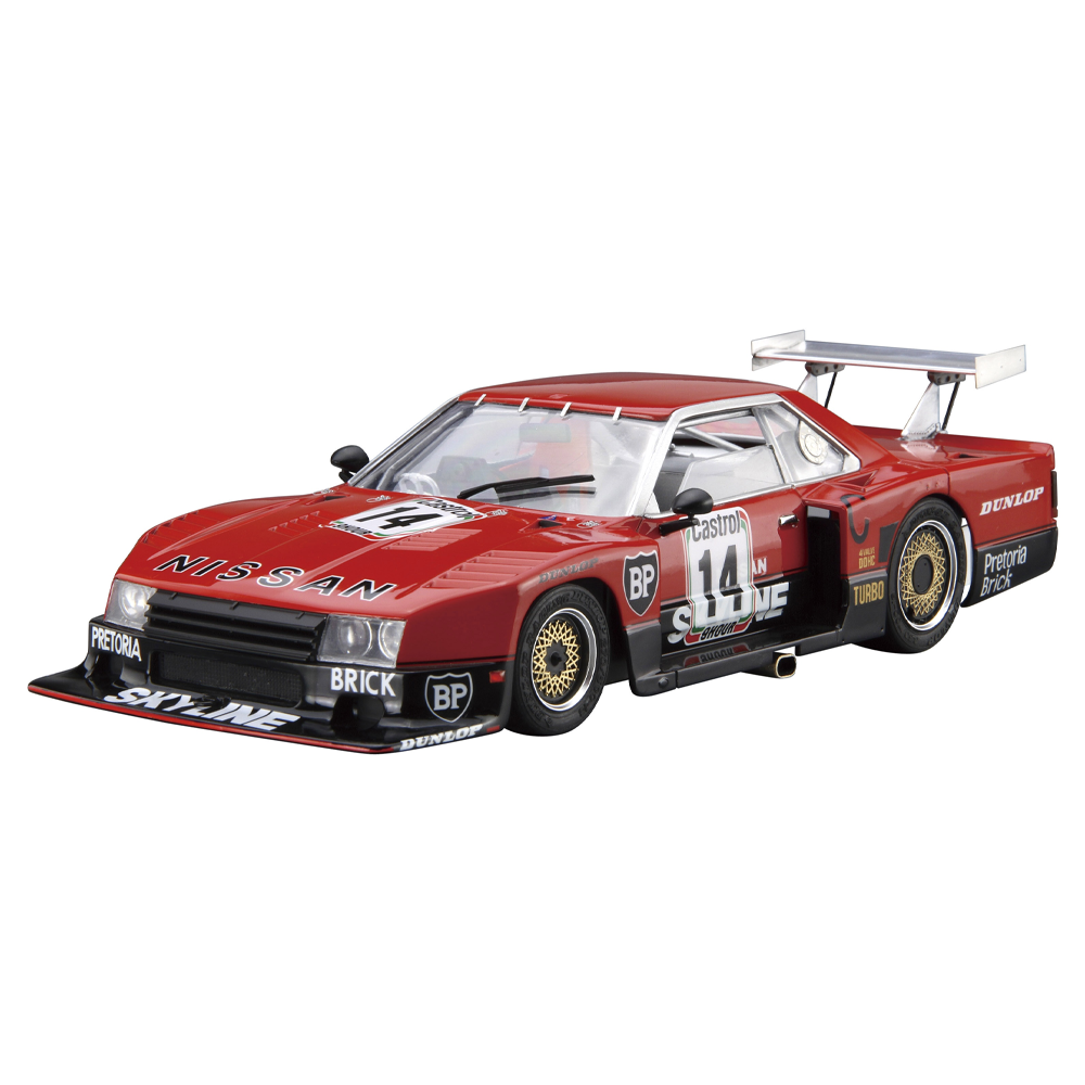 Aoshima: 1/24 NISSAN R30 SKYLINE TURBO GR.5 KYALAMI-9H-ENDURANCE '82 Scale Model Kit #112