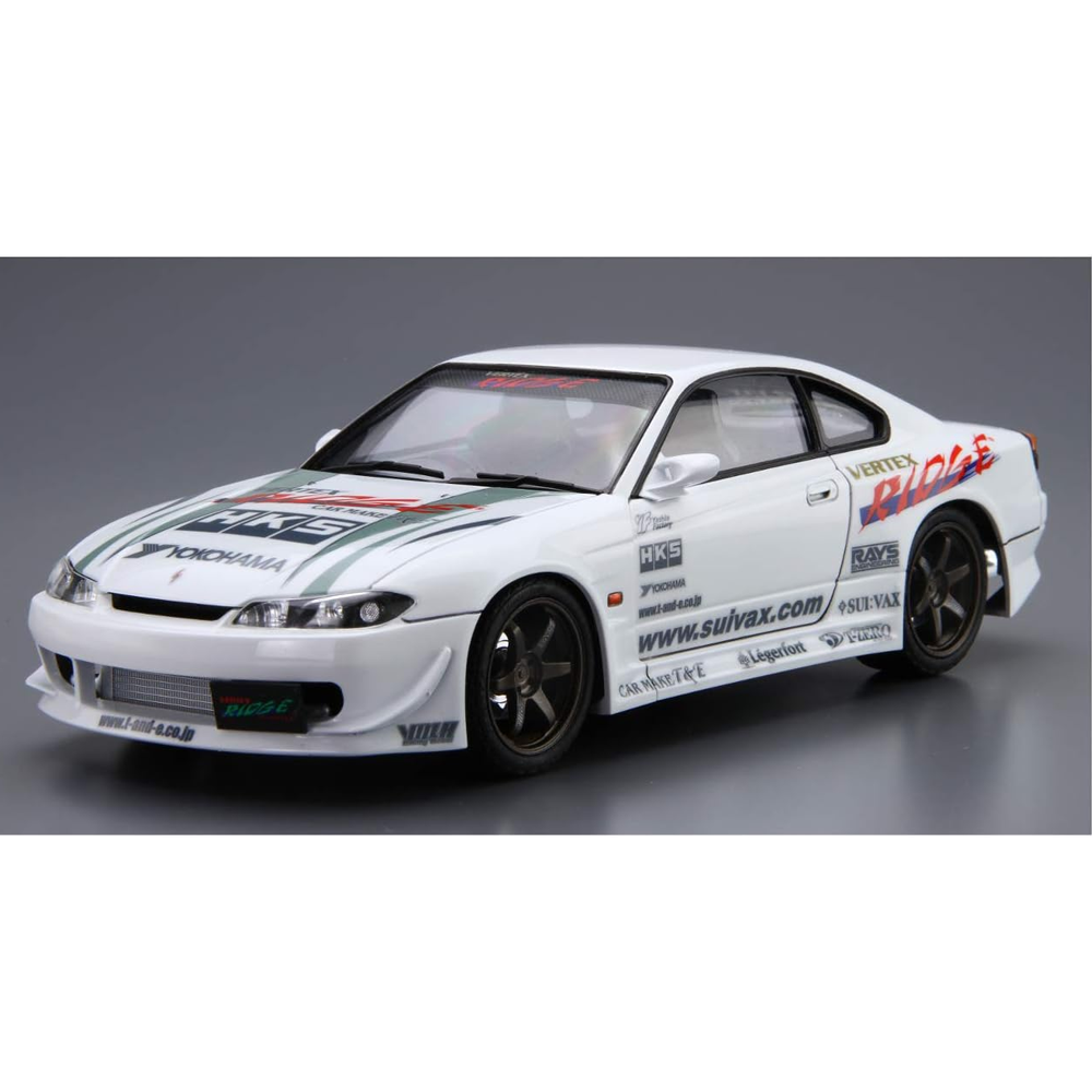 Aoshima: 1/24 VERTEX S15 SILVIA '99 (NISSAN) Scale Model Kit #08 Aoshima: 1/24 VERTEX S15 SILVIA '99 (NISSAN) Scale Model Kit #08