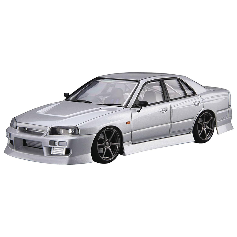 Aoshima: 1/24 URAS ER34 SKYLINE 25GT-T '01 (NISSAN) Scale Model Kit