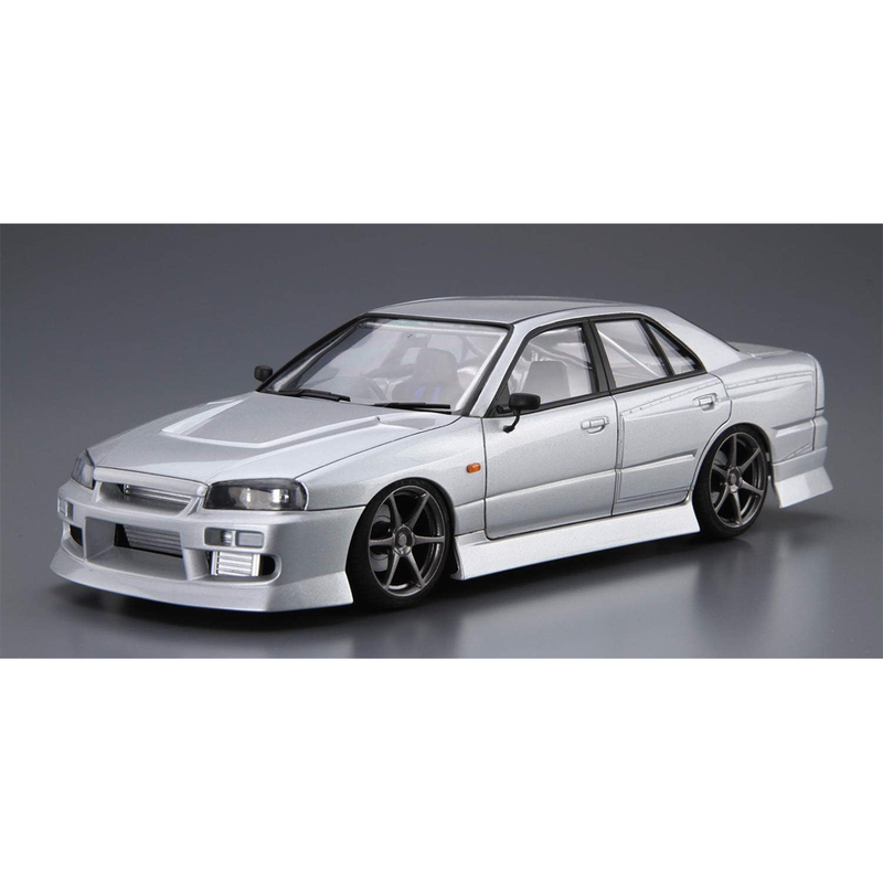 Aoshima: 1/24 URAS ER34 SKYLINE 25GT-T '01 (NISSAN) Scale Model Kit