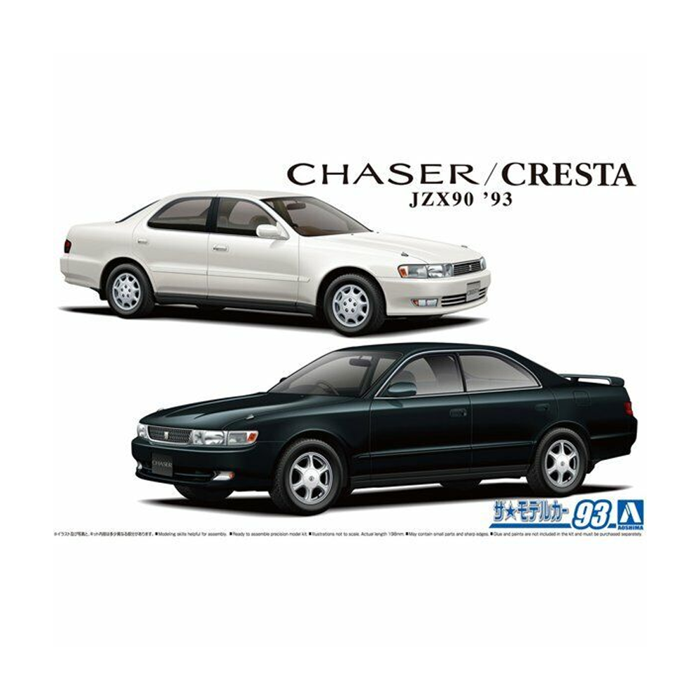 Aoshima: 1/24 Toyota JZX90 Chaser/Cresta Avante/Lucent/Tourer '93 Scale Model Kit #93