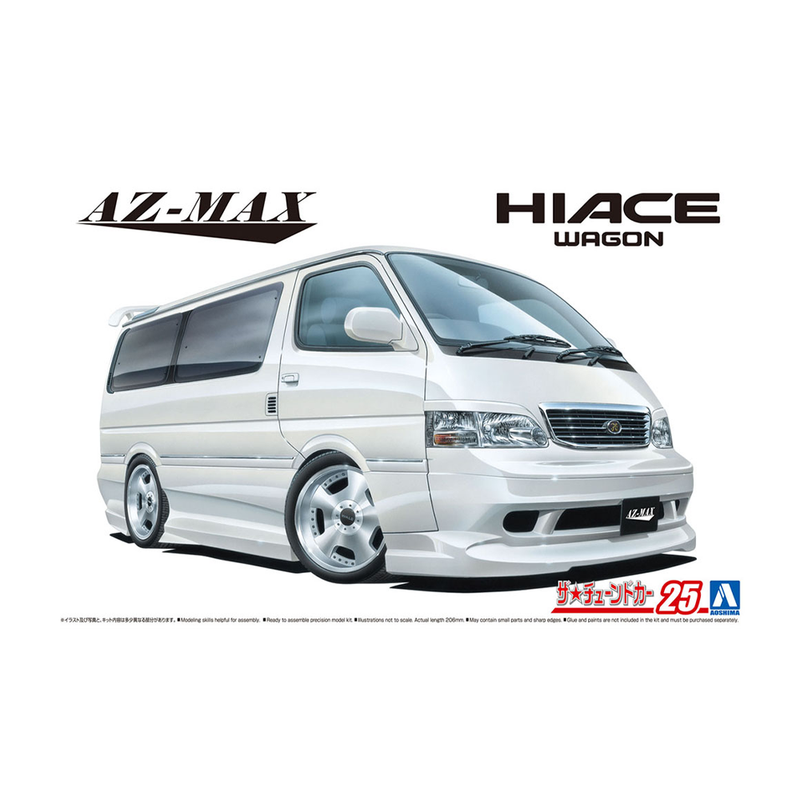 Aoshima: 1/24 AZ-MAX KZH100 Hiace Wagon '99 (Toyota) Scale Model Kit