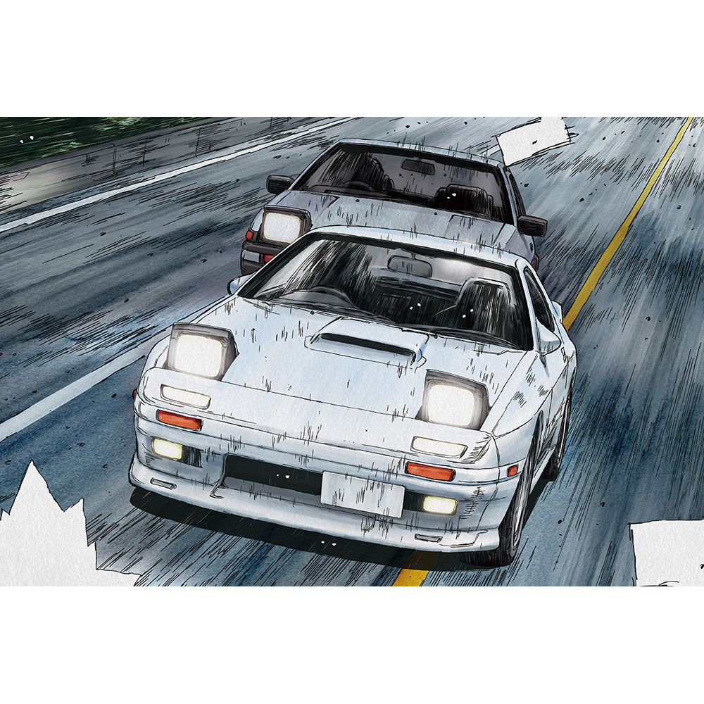 Aoshima: 1/24 Initial D - Takahashi Ryosuke FC3S RX-7 [Comics Vol. 5 Akina Battle Ver.] Scale Model Kit #2