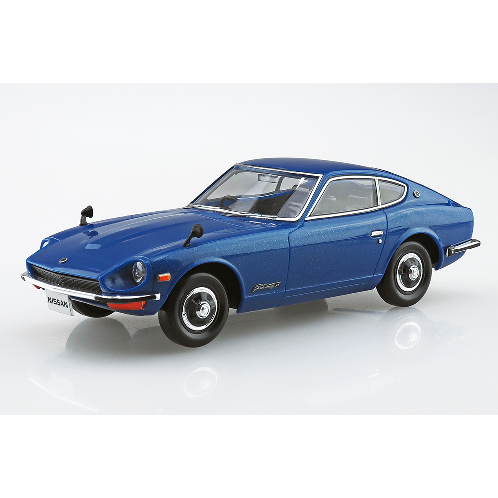 Aoshima: 1/32 The Snap Kit Nissan S30 FAIRLADY Z (Blue Metallic) Scale Model Kit #13-E