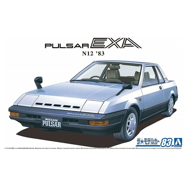 Aoshima: 1/24 Nissan HN12 Pulsar EXA '83 Scale Model Kit #83