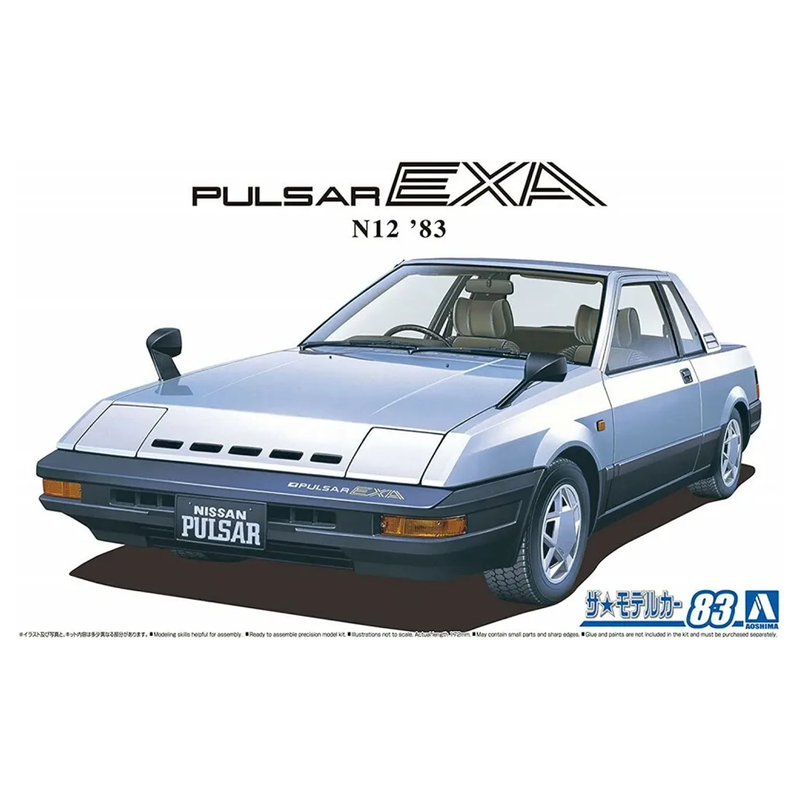 Aoshima: 1/24 Nissan HN12 Pulsar EXA '83 Scale Model Kit