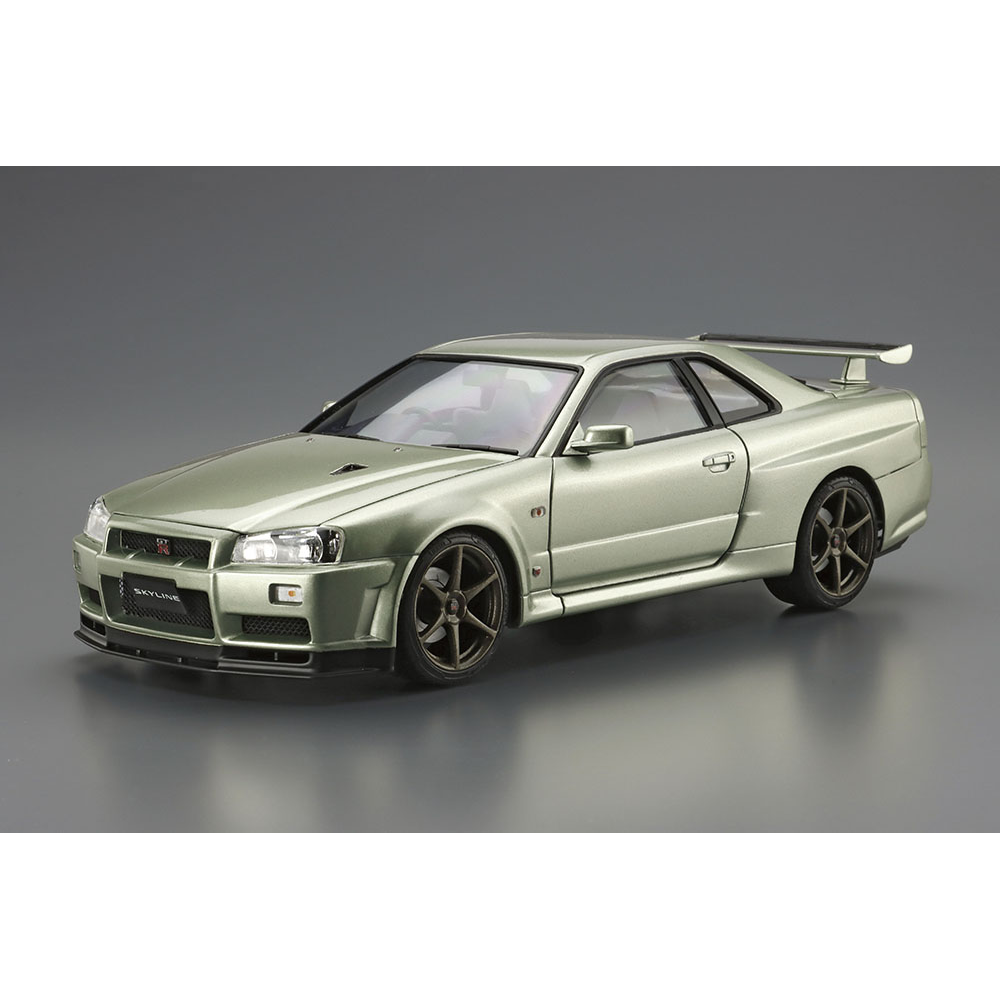 Aoshima: 1/24 Nissan BNR34 Skyline GT-R V-SpecII Nur. '02 Scale Model Kit #134