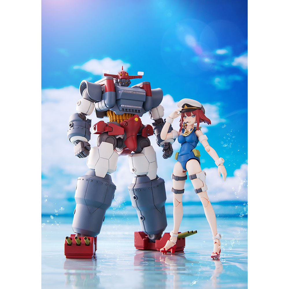 Aoshima: Gattai Robot Musashi - ACKS GR-03 Musashi and Nagisa Jinguji Model Kit Set Scale Model Kit