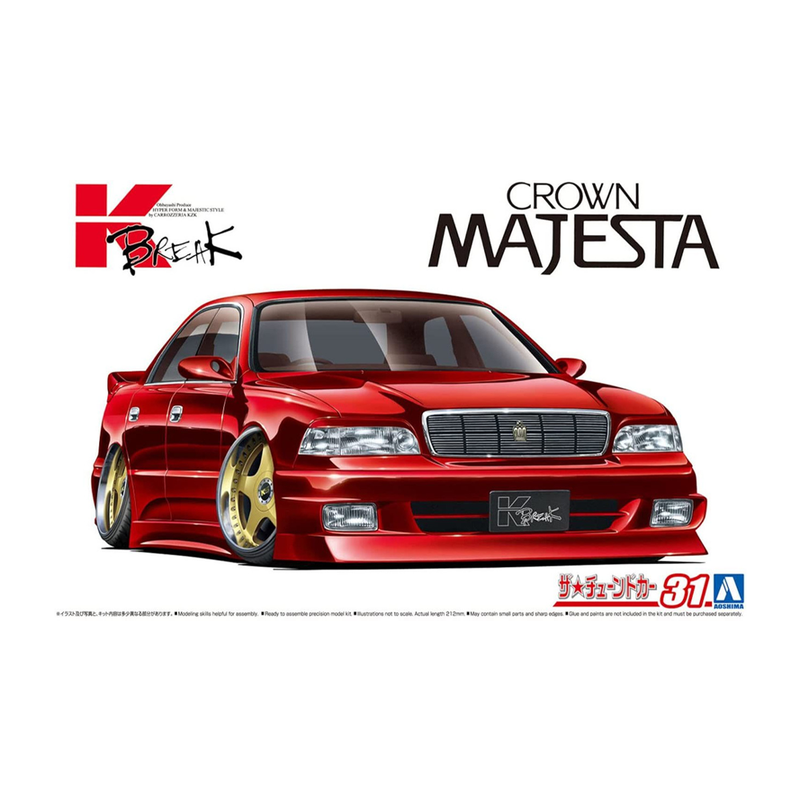 Aoshima: 1/24 K-BREAK UZS141 MAJESTA '91 (TOYOTA) Scale Model Kit