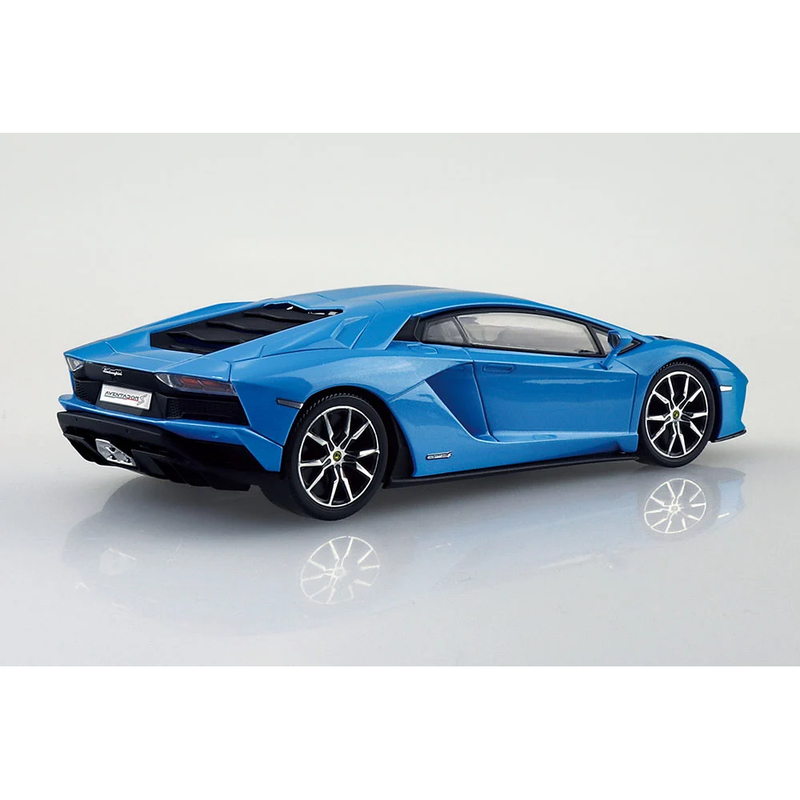 Aoshima: 1/32 The Snap Kit Lamborghini Aventador S (Pearl Blue) Scale Model Kit