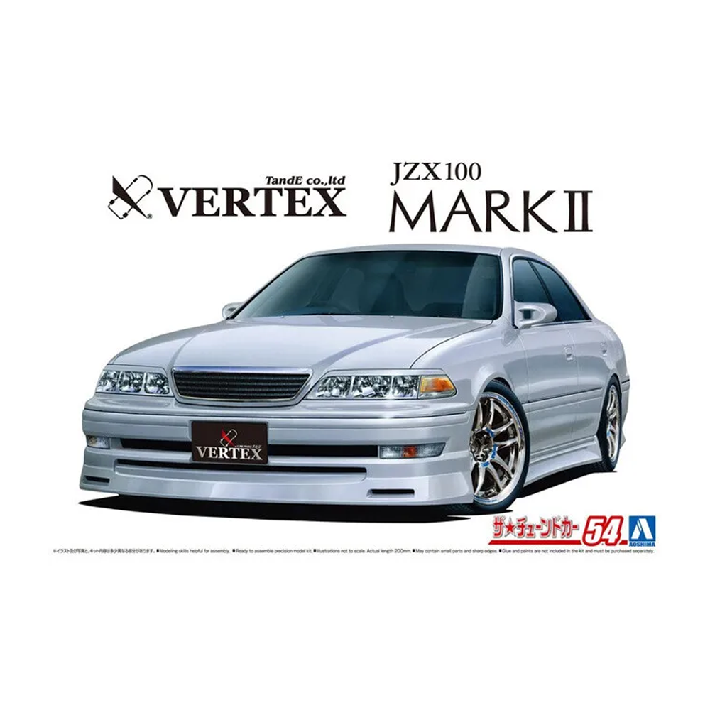 Aoshima: 1/24 Vertex Toyota JZX100 Tourer V 1998 Scale Model Kit #54