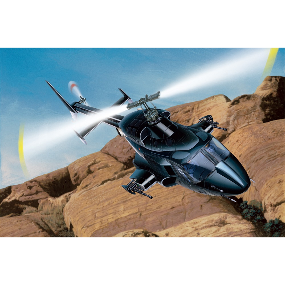 Aoshima: 1/48 Airwolf Clear Body Ver. Scale Model Kit #AW-01 Aoshima: 1/48 Airwolf Clear Body Ver. Scale Model Kit #AW-01