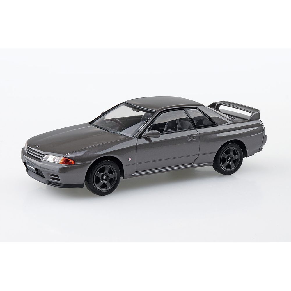 Aoshima: 1/32 The Snap Kit Nissan R32 Skyline GT-R (Gun-Gray Metallic) Scale Model Kit #14-A