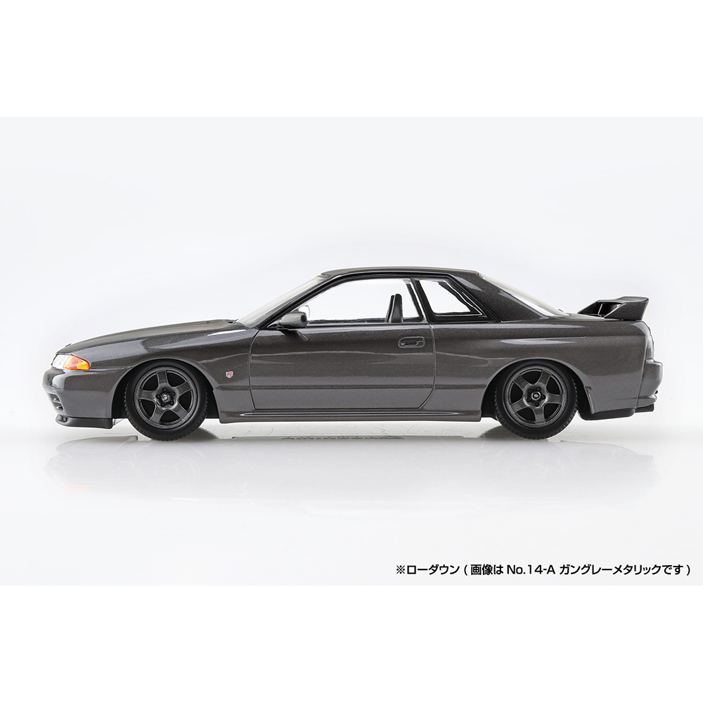 Aoshima: 1/32 The Snap Kit Nissan R32 Skyline GT-R (Black Pearl Metallic) Scale Model Kit #14-C