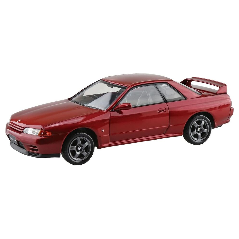 Aoshima: 1/32 The Snap KIt Nissan R32 Skyline GT-R (Red Pearl) Scale Model Kit #14-E