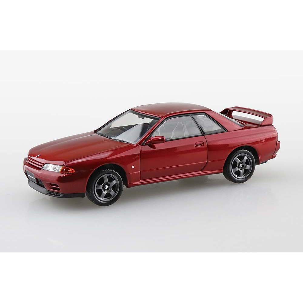 Aoshima: 1/32 The Snap KIt Nissan R32 Skyline GT-R (Red Pearl) Scale Model Kit #14-E