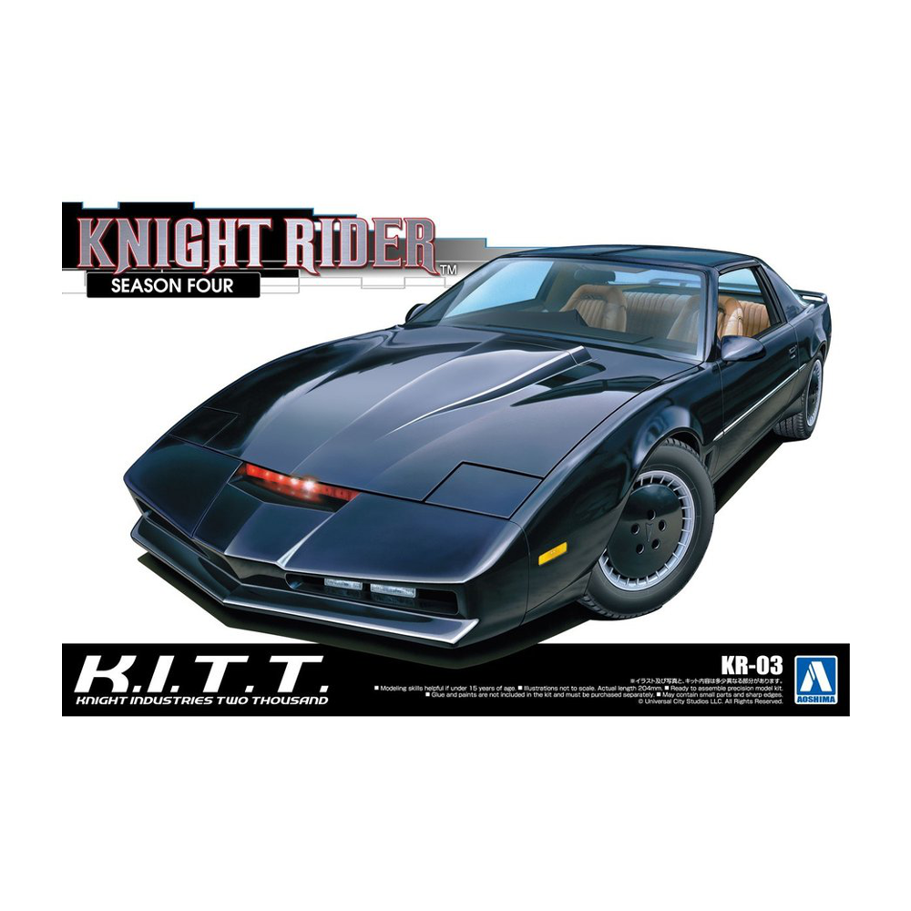 Aoshima: 1/24 KNIGHT RIDER KNIGHT 2000 K.I.T.T. SEASON IV Scale Model Kit KR-03