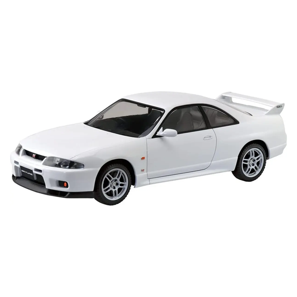 Aoshima: 1/32 The Snap Kit Nissan R33 Skyline GT-R (White) Scale Model Kit #15-C