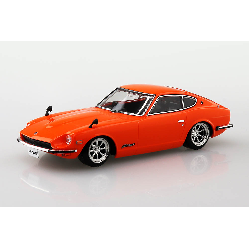 Aoshima: 1/32 The Snap Kit Nissan S30 Fairlady Z Custom Wheel (Orange) Scale Model Kit #13-SP3