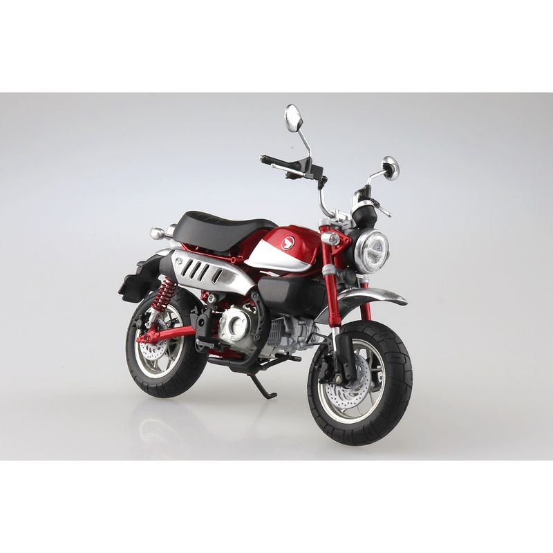 Aoshima: 1/12 Scale Honda Monkey 125 (Pearl Nebula Red) Diecast Motorcycle