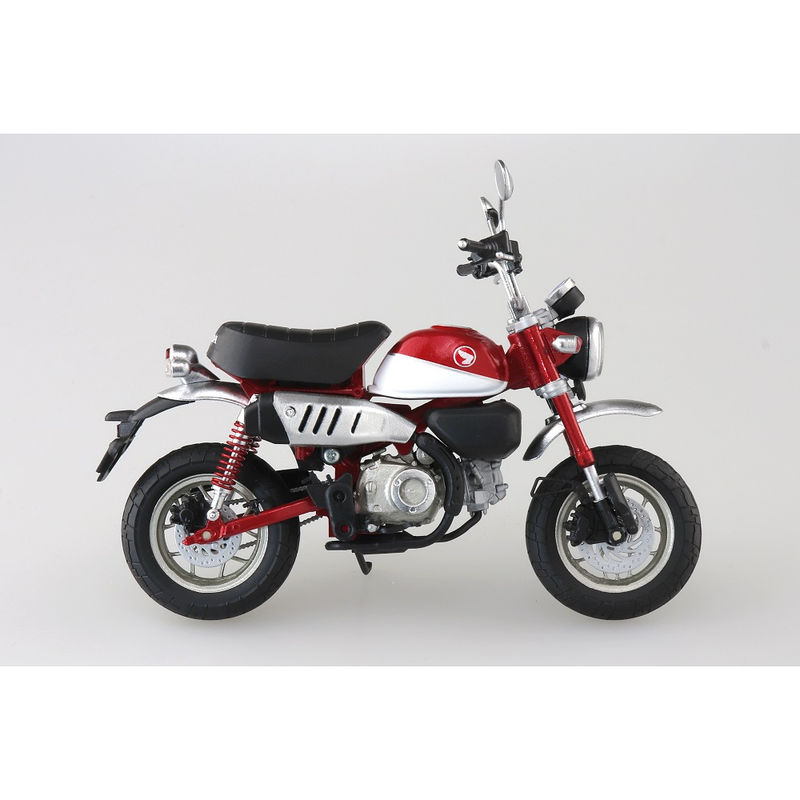 Aoshima: 1/12 Scale Honda Monkey 125 (Pearl Nebula Red) Diecast Motorcycle