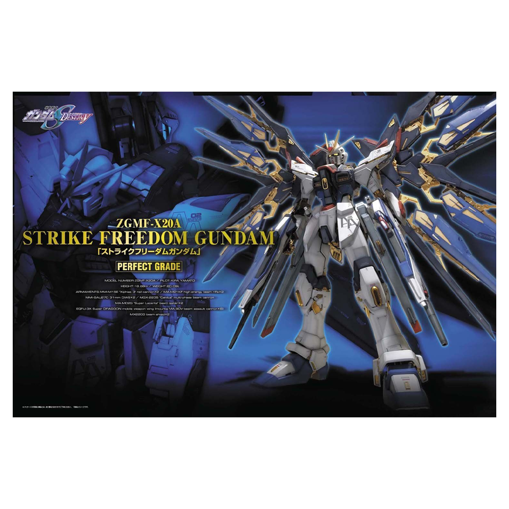 Bandai Spirits: Gundam - PG 1/60 ZGMF-X20A Strike Freedom Gundam Model Kit