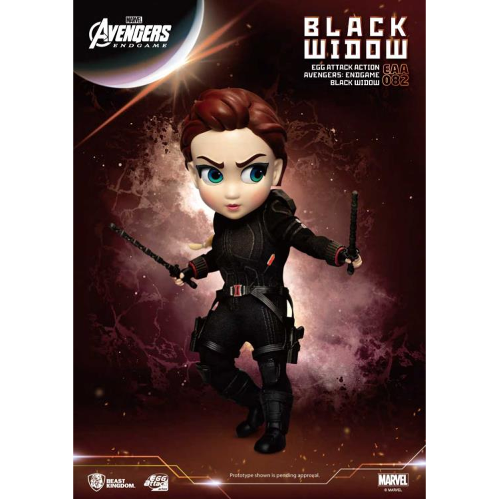 Beast Kingdom: Marvel: Avengers - EAA-082 Endgame Black Widow Egg Attack Action Figure